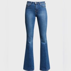 L'AGENCE Classic Blue Wide Leg Jeans